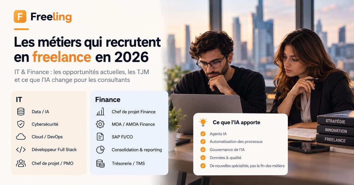 Freelance IT & Finance : les métiers qui recrutent et ce que l'IA va changer